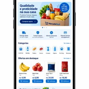 Supermercado Online Criação de Site para Empresas e Desenvolvimento Web