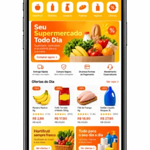 Supermercado Online Desenvolvimento de Site e Criação de Site
