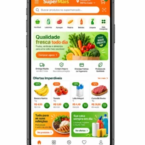 Criação de site para Supermercado Online com Vitrine de Produtos