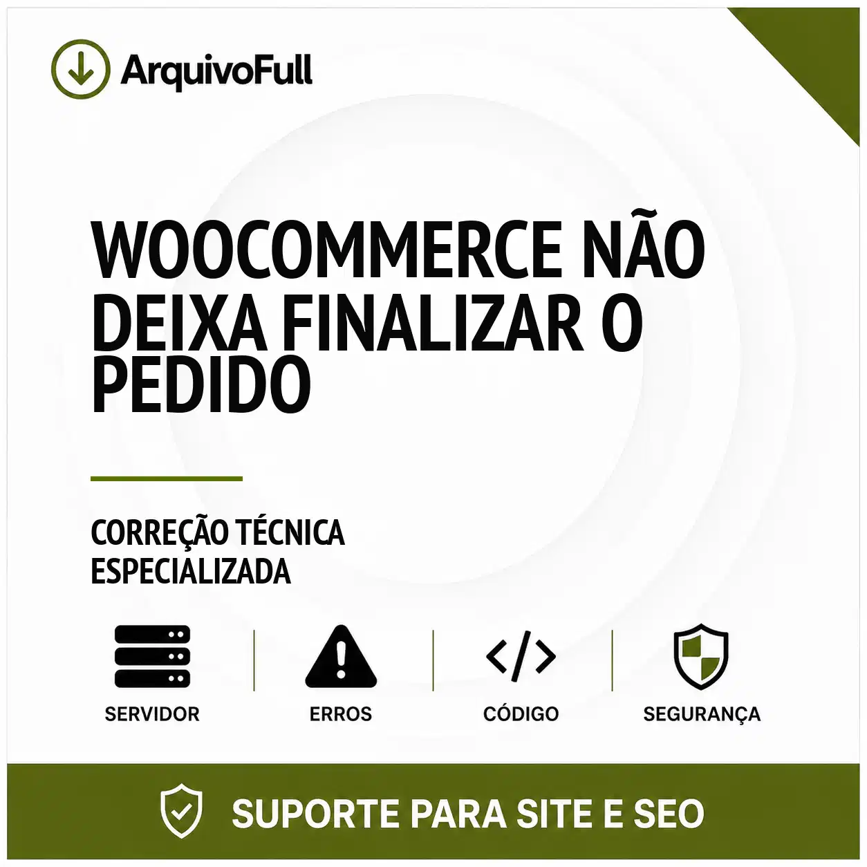 Suporte profissional para wooCommerce Não Deixa Finalizar o Pedido