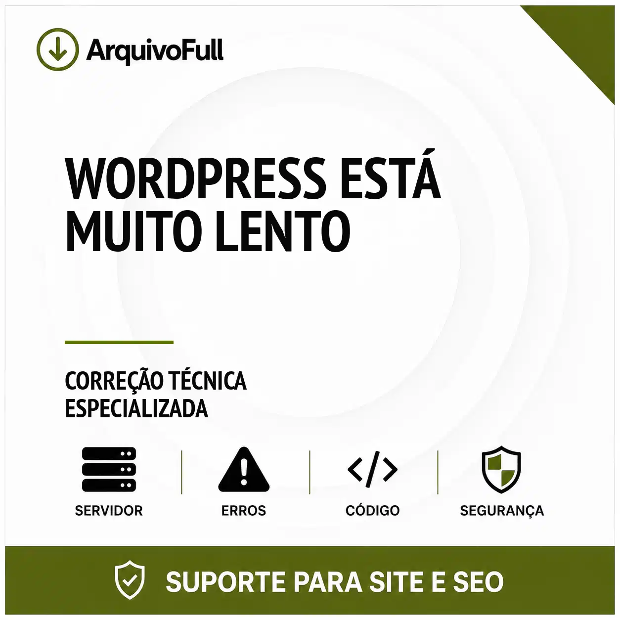 Suporte profissional para wordPress Está Muito Lento