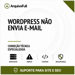 Suporte profissional para wordPress Não Envia e-mail