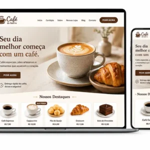 Criação de site para Cafeteria e Café Especial