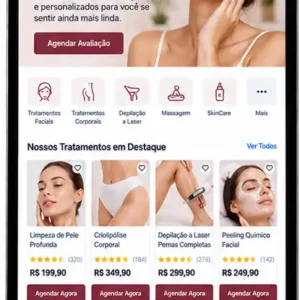 Administração de site para clínica de estética