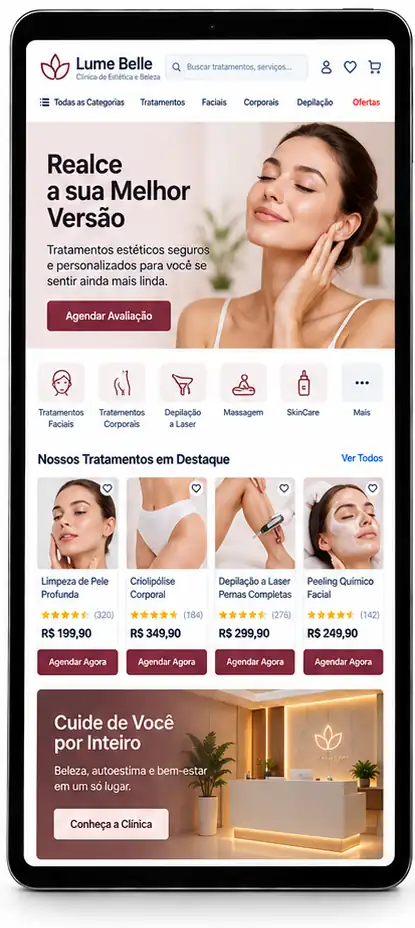 Criação de Site para Clínica