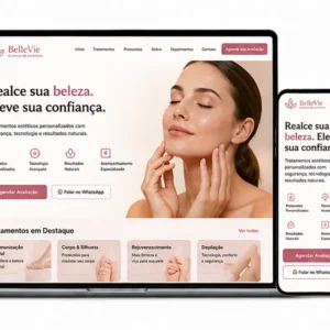 Clínica de Estética Criação de Site Profissional e Desenvolvimento de Site