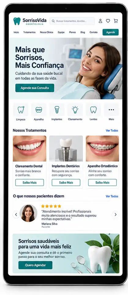 Criação de Site para Clínica
