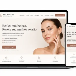 Clínica de Estética Facial Criação de Site e Desenvolvimento de Site