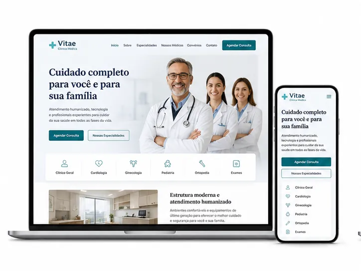 Criação de site para Clínica Médica Familiar