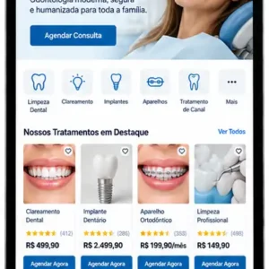 Clínica Odontológica Site Profissional Criação de Site e Desenvolvimento de Site