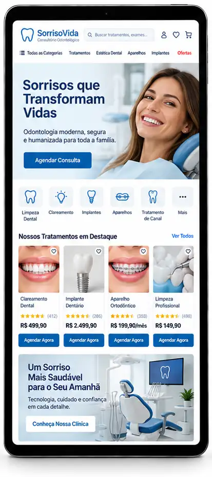 Criação de Site para Clínica