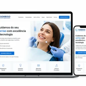 Criação de site para Clínica Odontológica Moderna