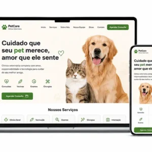 Clínica Veterinária Criação de Site e Desenvolvimento de Site