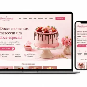 Criação de site para Confeitaria e Bolos