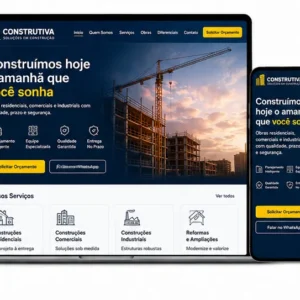 Criação de site para Construtora de Obras e Reformas