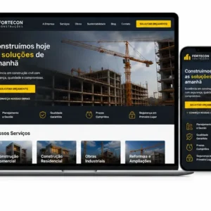 Criação de site para Construtora e Engenharia Civil