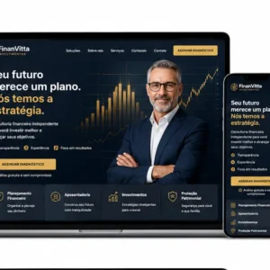 Criação de site para Consultoria Financeira