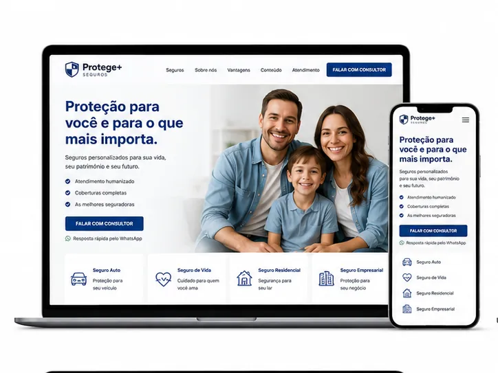 Criação de site para Corretora de Seguros