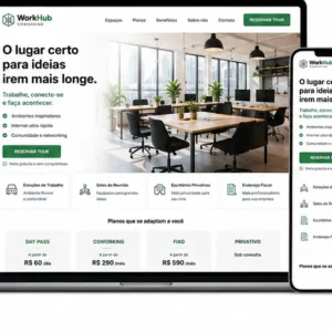 Criação de site para Coworking