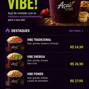 Criação de site para Pedido Online de Açaí