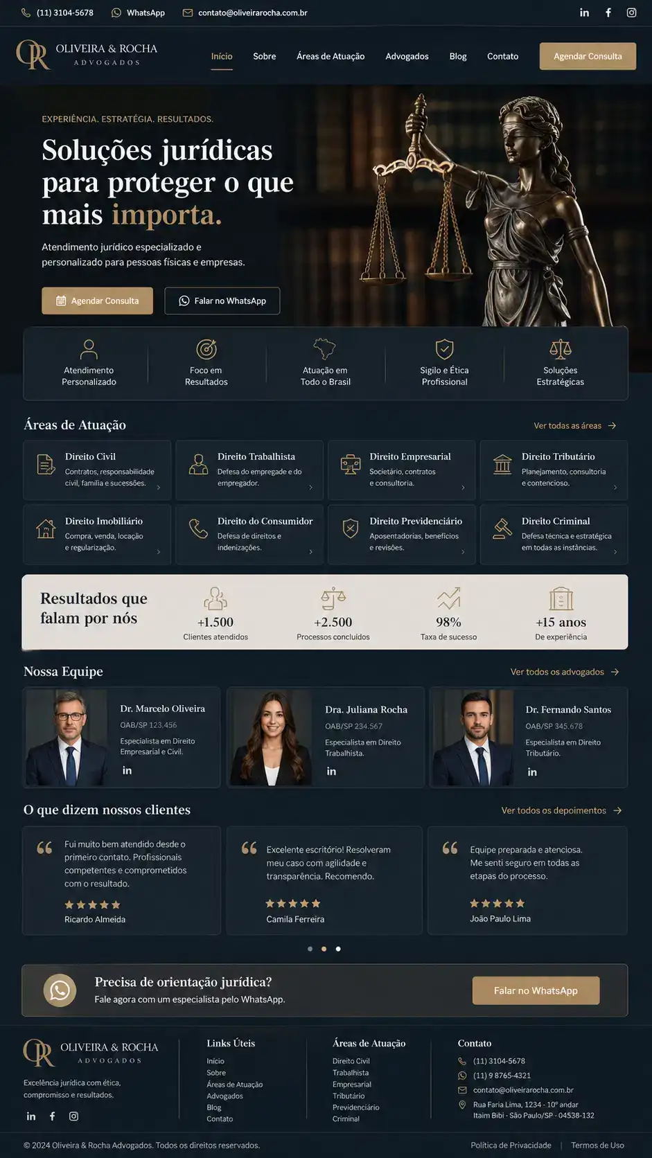 Advocacia Criação de Site e Desenvolvimento de Site