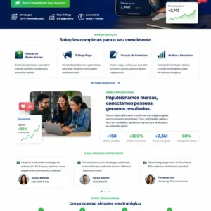 Criação de site para Agência de Marketing Digital Landing Page