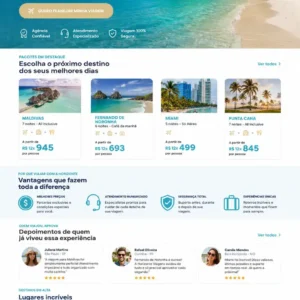 Agência de Viagens Criação de Site e Desenvolvimento de Site