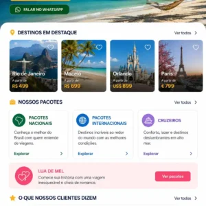 Criação de site para Agência de Turismo