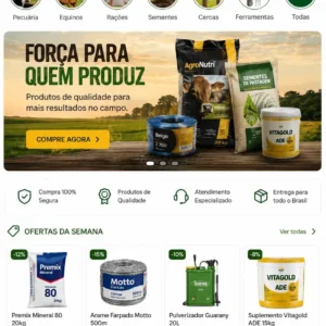 Criação de site para Loja Agropecuária