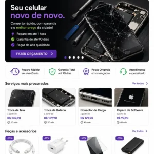 Assistência Técnica de Celular Criação de Site Profissional e Desenvolvimento de Site