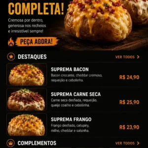 Criação de site para Batataria com Cardápio Digital