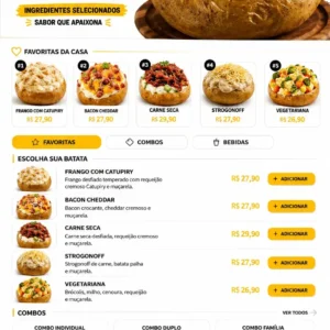 Criação de site para Batataria com Pedidos no WhatsApp