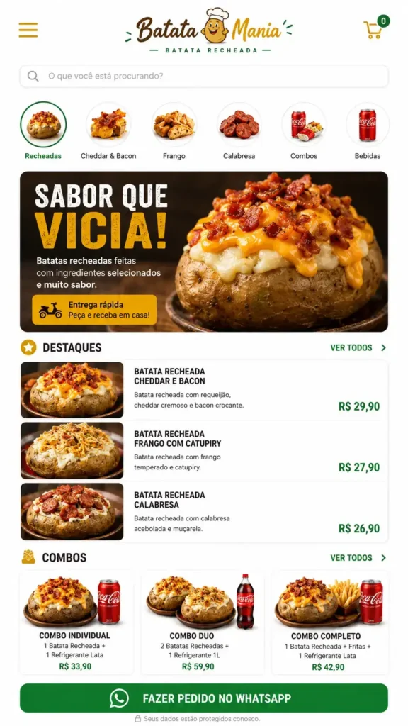 Restaurantes Delivery e Alimentação