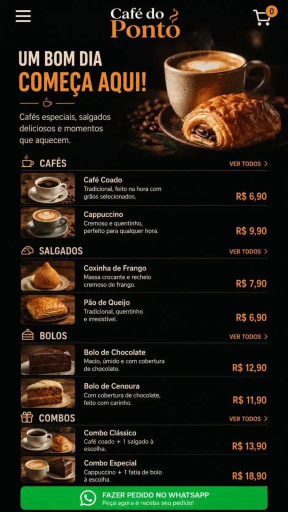 Criação de Sites para Restaurantes