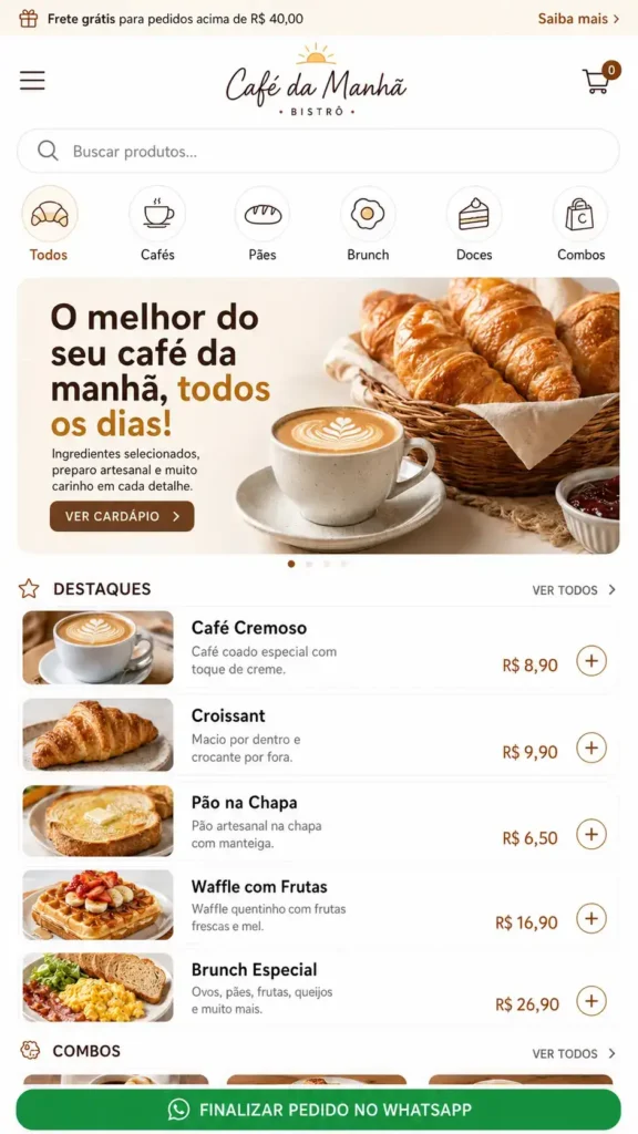 Restaurantes Delivery e Alimentação