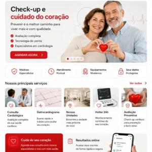 Criação de site para Cardiologia