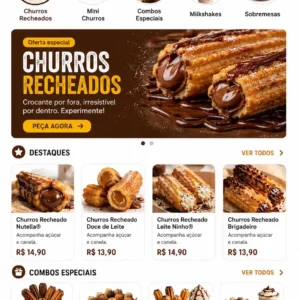 Criação de site para Churros Delivery