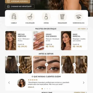 Criação de site para Clínica de Estética Landing Page