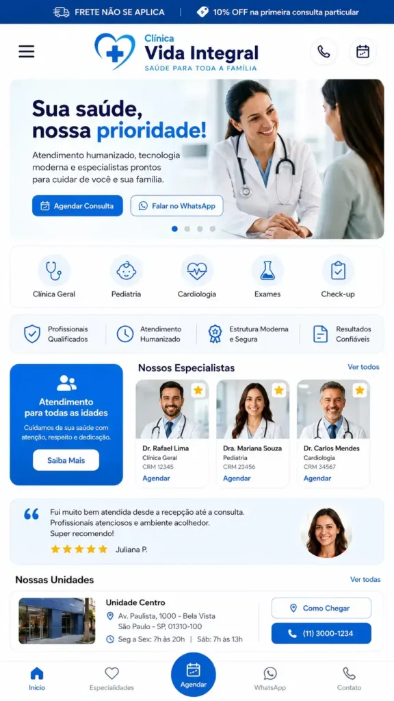 Site para Clínicas