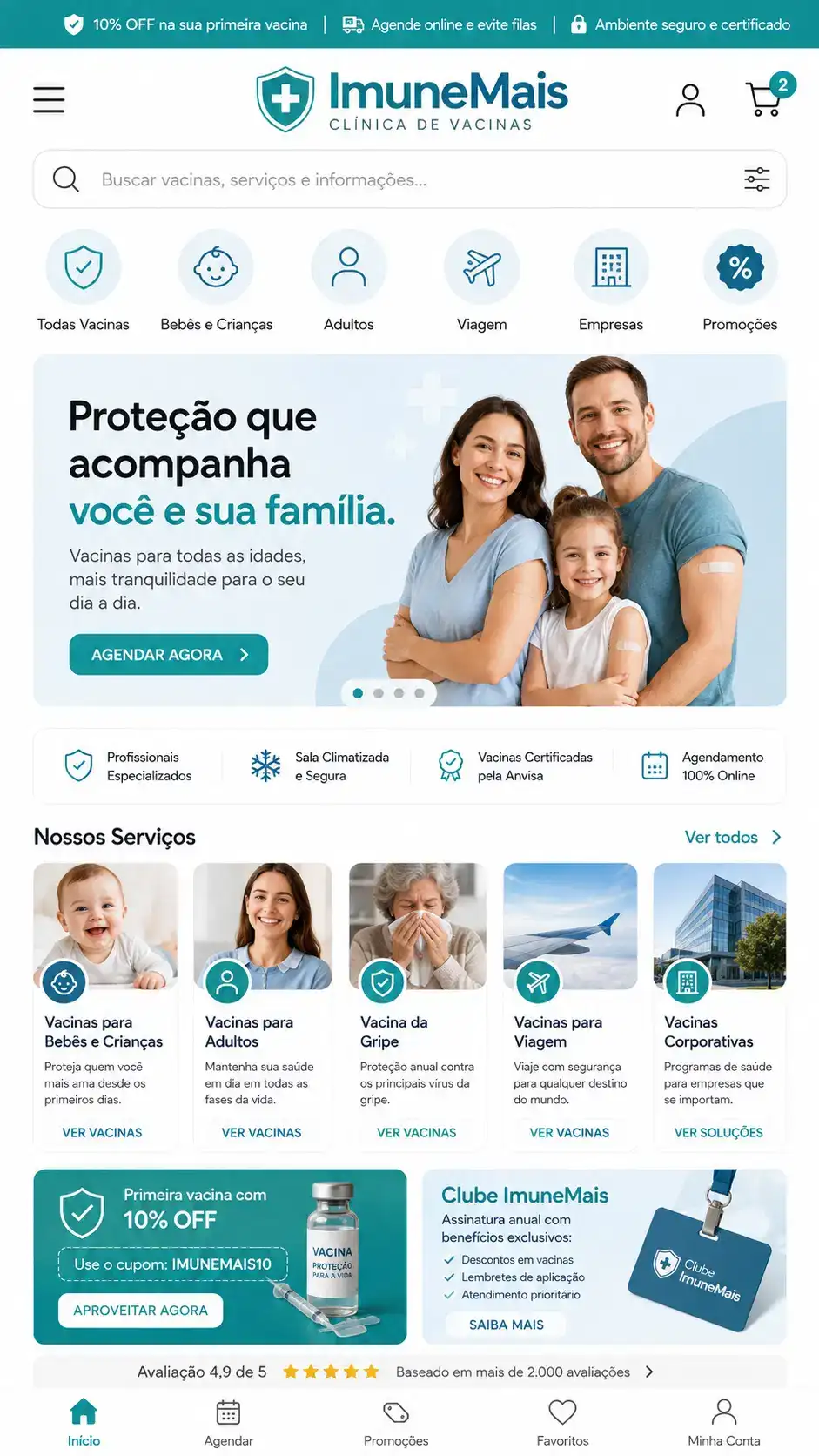 Criação de site para Clínica Particular