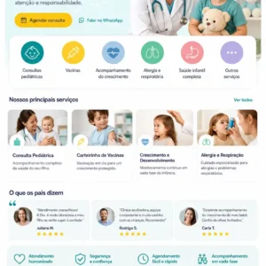 Clínica Médica Criação de Site Profissional e Desenvolvimento de Site