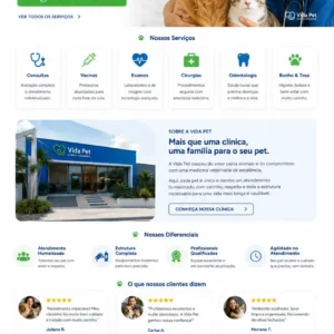 Criação de site para Centro Veterinário