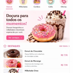 Criação de site para Confeitaria com Cardápio Digital