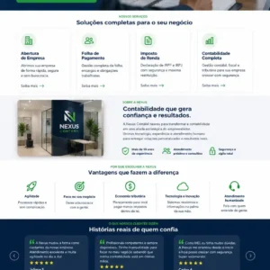 Criação de site para Contabilidade Empresarial