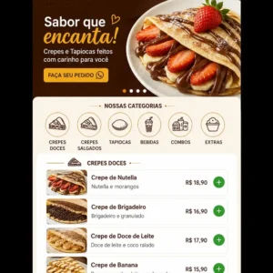 Criação de site para Creperia Mobile