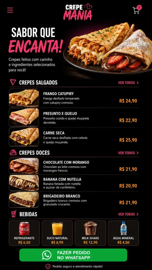Restaurantes Delivery e Alimentação