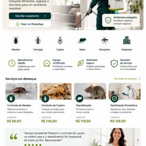 Criação de site para Empresa de Dedetização