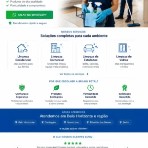 Criação de site para Empresa de Higienização