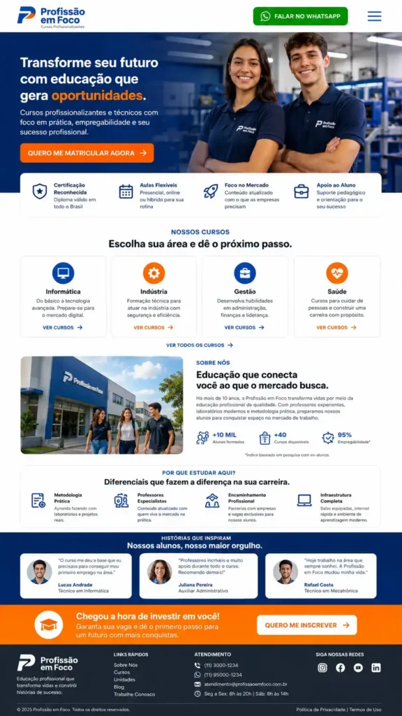 Educação Cursos e Treinamento
