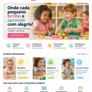 Criação de site para Escola de Educação Infantil